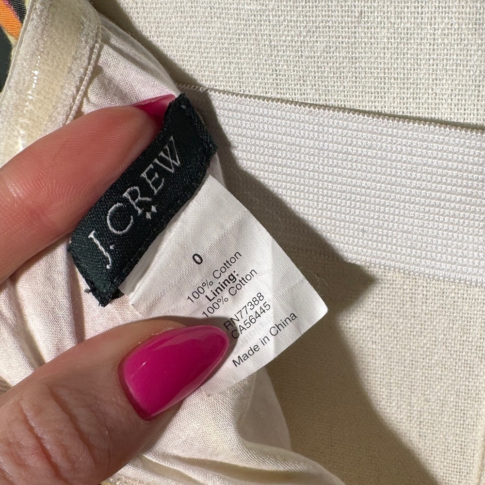 J. Crew Vibrant Multicolor Floral Strapless Cotton Mini Dress - Picture 4 of 11